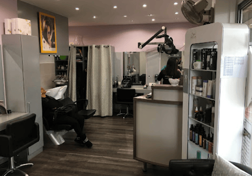 Intérieur du salon Célestine Coiffure